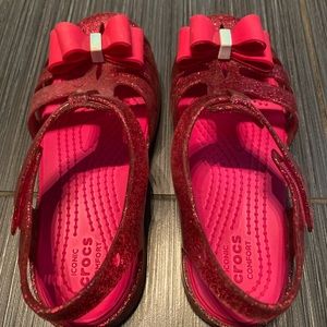 Size 11 Girls Crocs Sandals